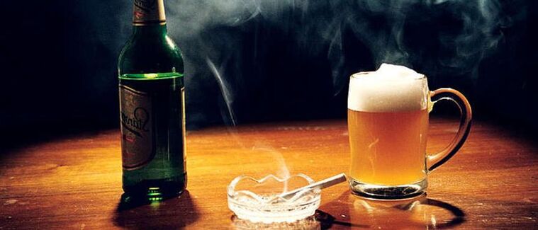 La dipendenza da alcol e il fumo possono provocare lo sviluppo della psoriasi sul viso